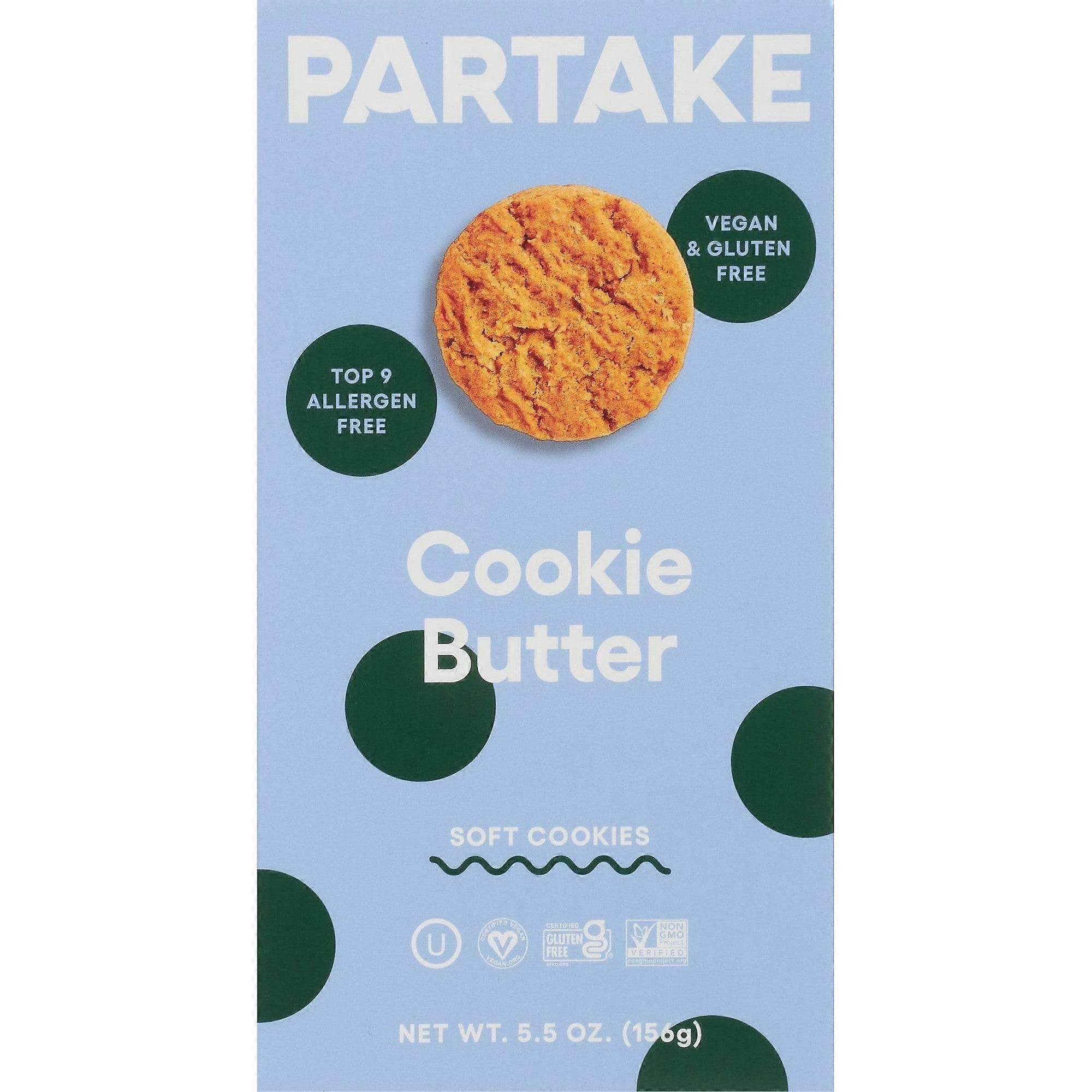Partake Soft Baked Cookie Butter Cookies, Gluten Free, 5.5 Oz