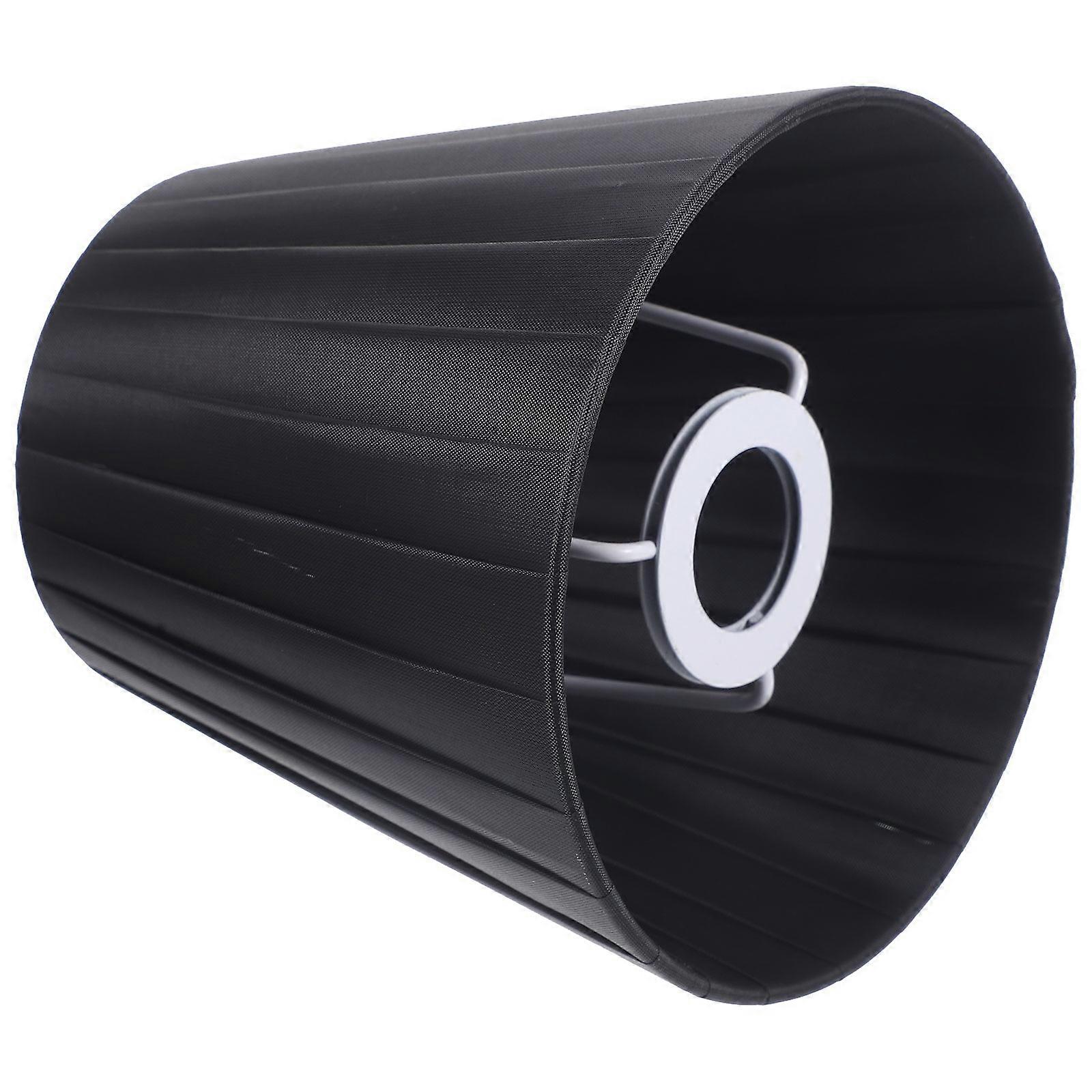 Black Small Lampshade Barrel Lamp Shade Replacement for Protection 2Pcs