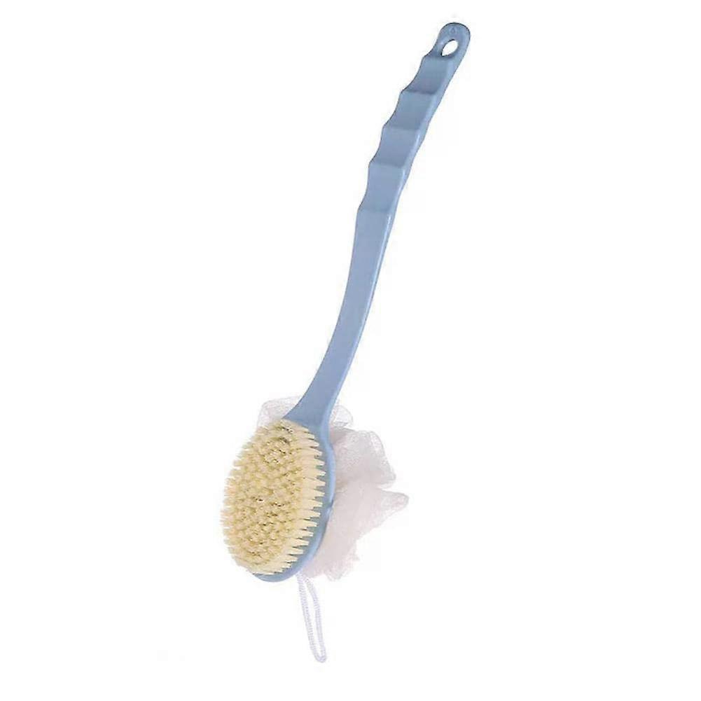 Back Bath Brush DualPurpose For Brushing And Showering With Long Soft Fur Bristles, Handle, Model Y6M7