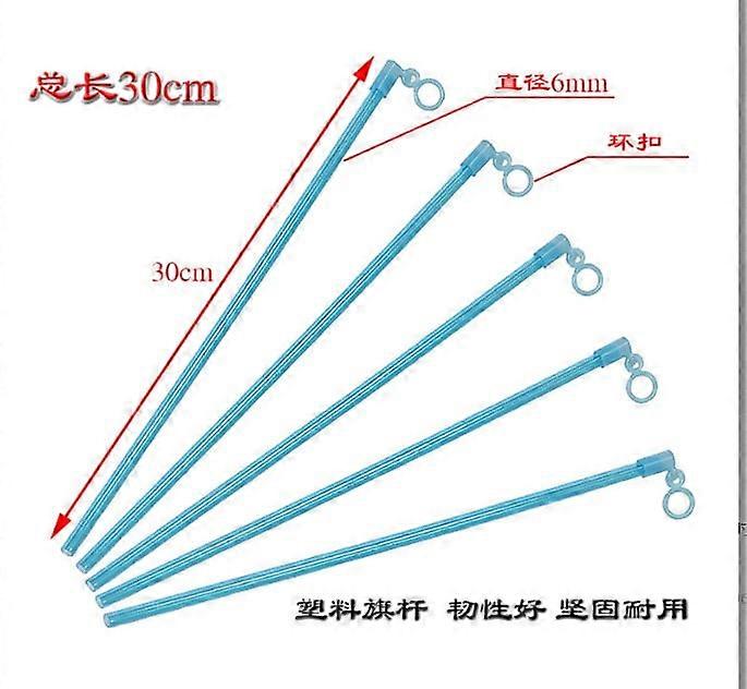 12pcs Flagpole for Flags Hand Waving Flagpoles Fish Windsock Flagpoles Flag Pole Sticks Replacements