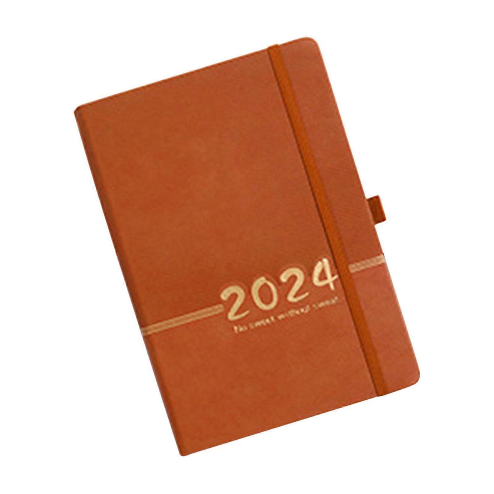 RnemiTe-amo 2024 Daily Planner Undated, To Do List Notebook with Hourly Schedule, Monthly Tabs, Inner Pocket, 5.6" x 8.3", compatible with 2024