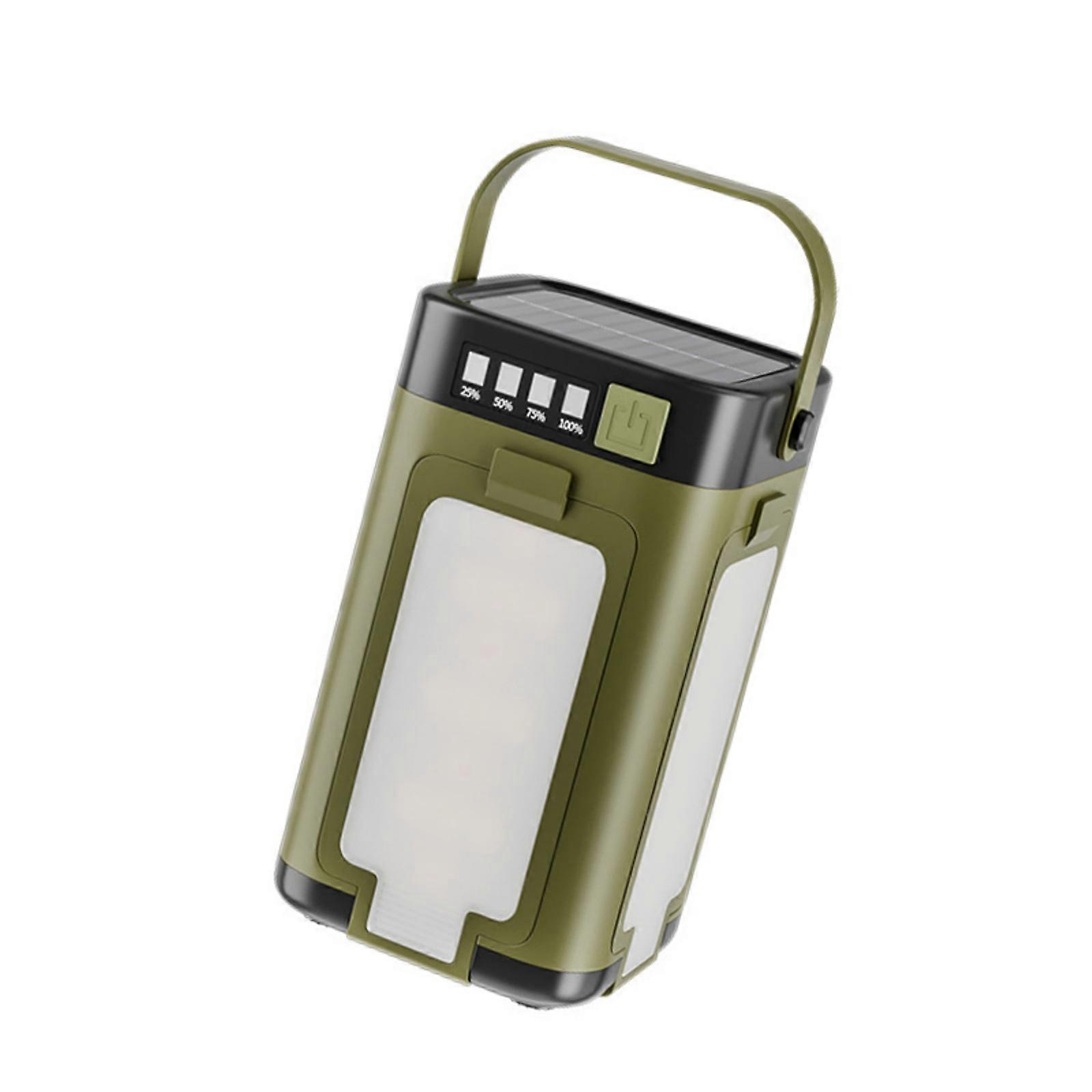 Solars Powereds Camping Light With USB Port for Camping Hiking Charging And 6 Illuminations Setting Multicolor