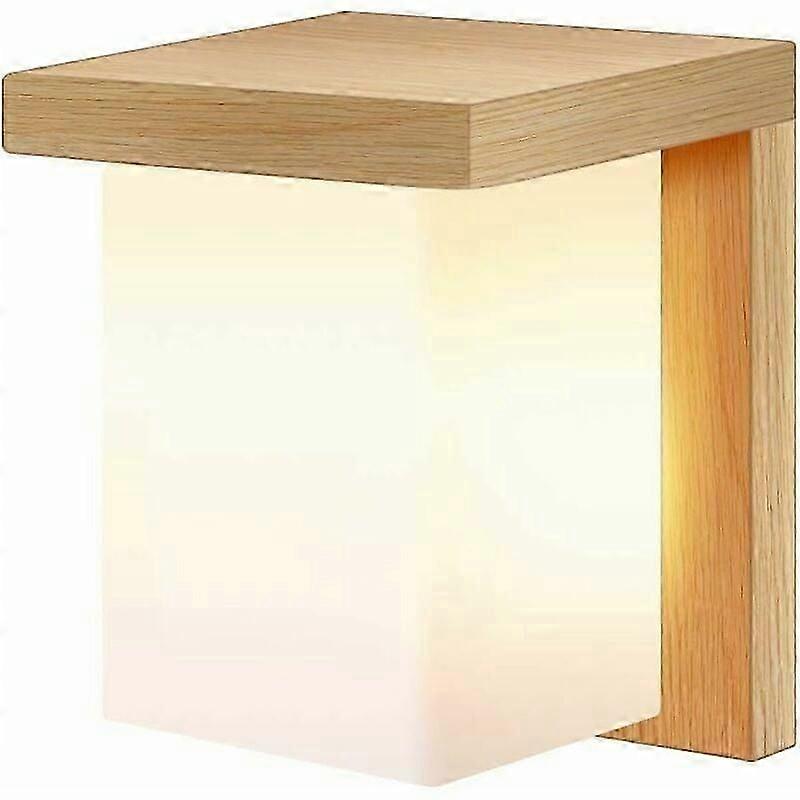 Decorative Solid Wood Wall Light, Modern Bedside Wall Light (No Light) Bedroom Wall Light