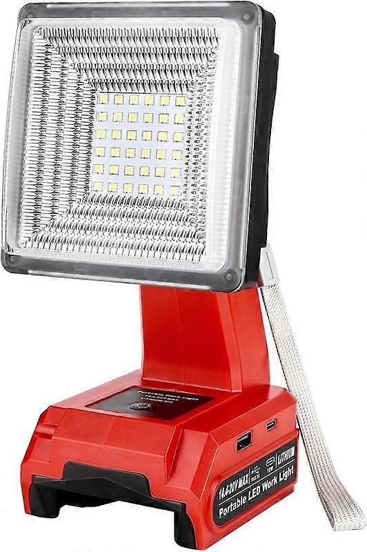 LED Work Light for Milwaukee 18V Battery FloodLight Jobsite Flashlight with USB