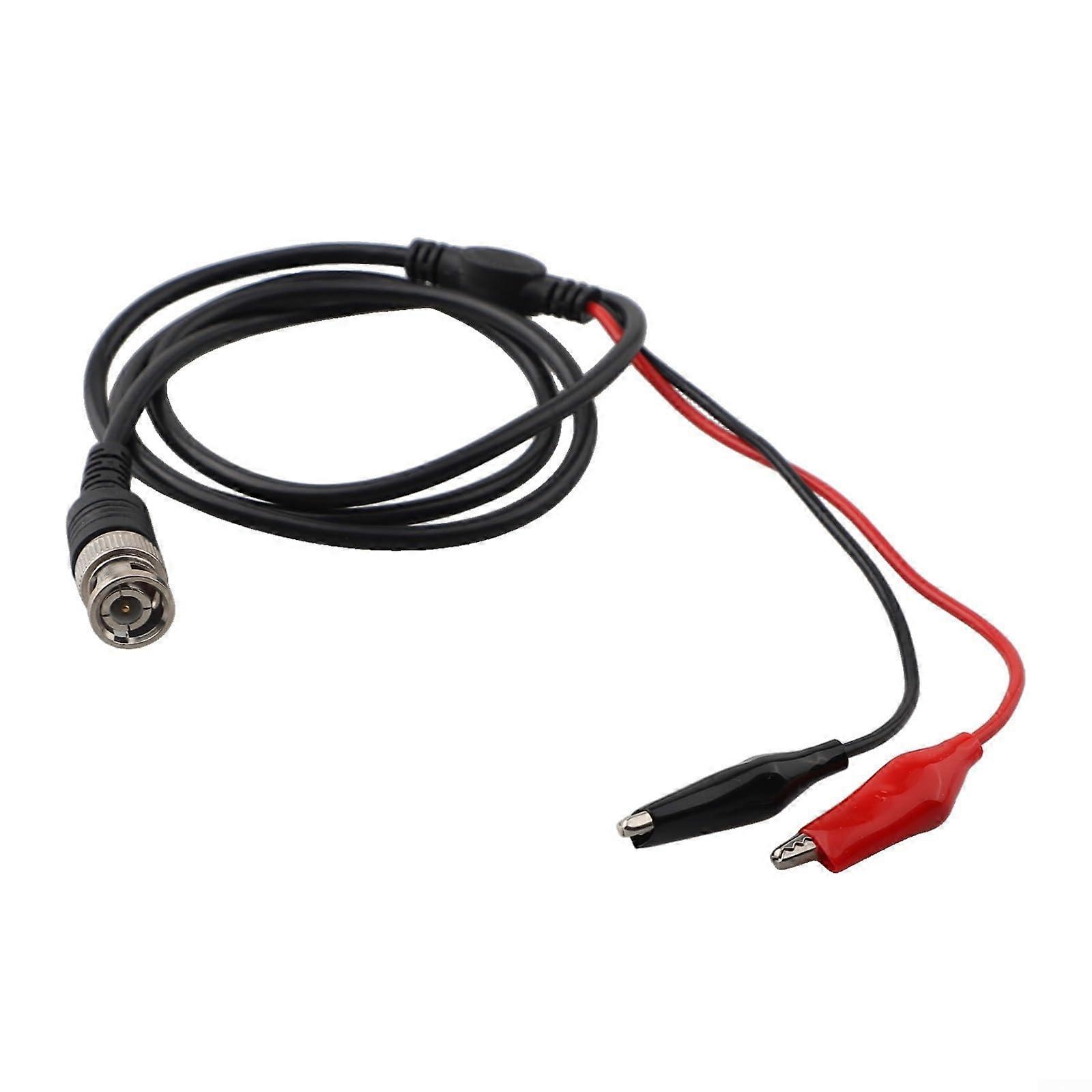 Oscilloscope Test Leads BNC to Crocodile Clips Nickel Brass 970mm Red Black for Signal Generators