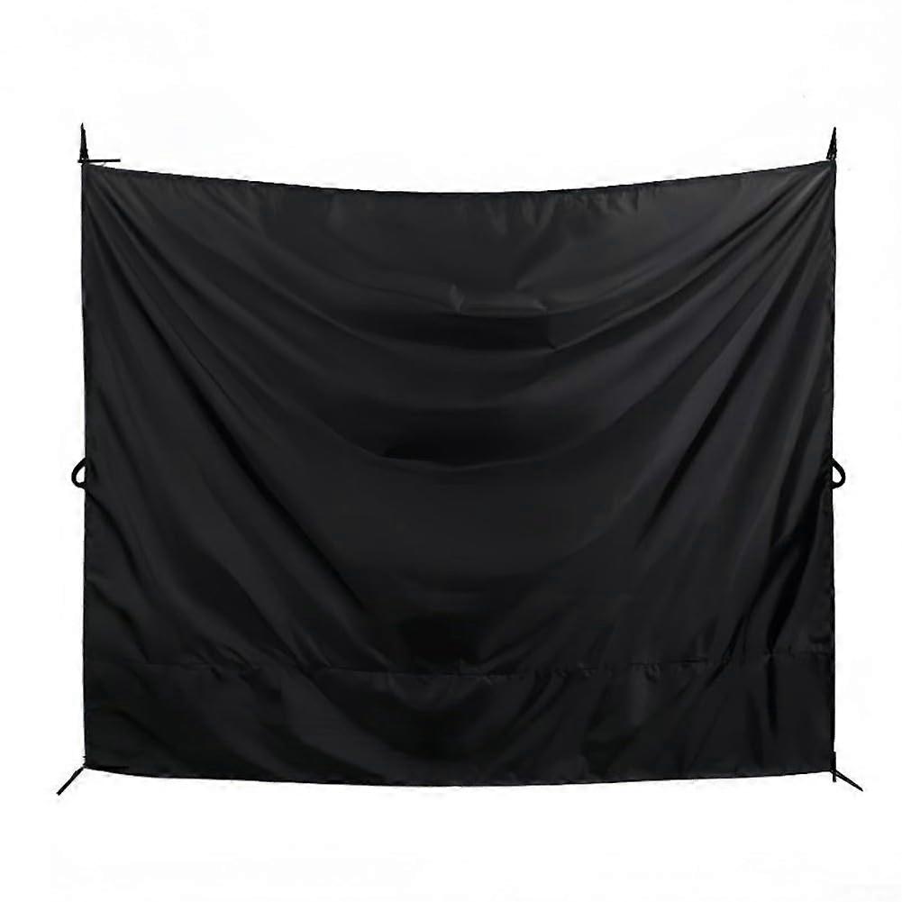 Rear Door Curtain with Adjustable Privacy Panel for RV and Car Window Sunshade