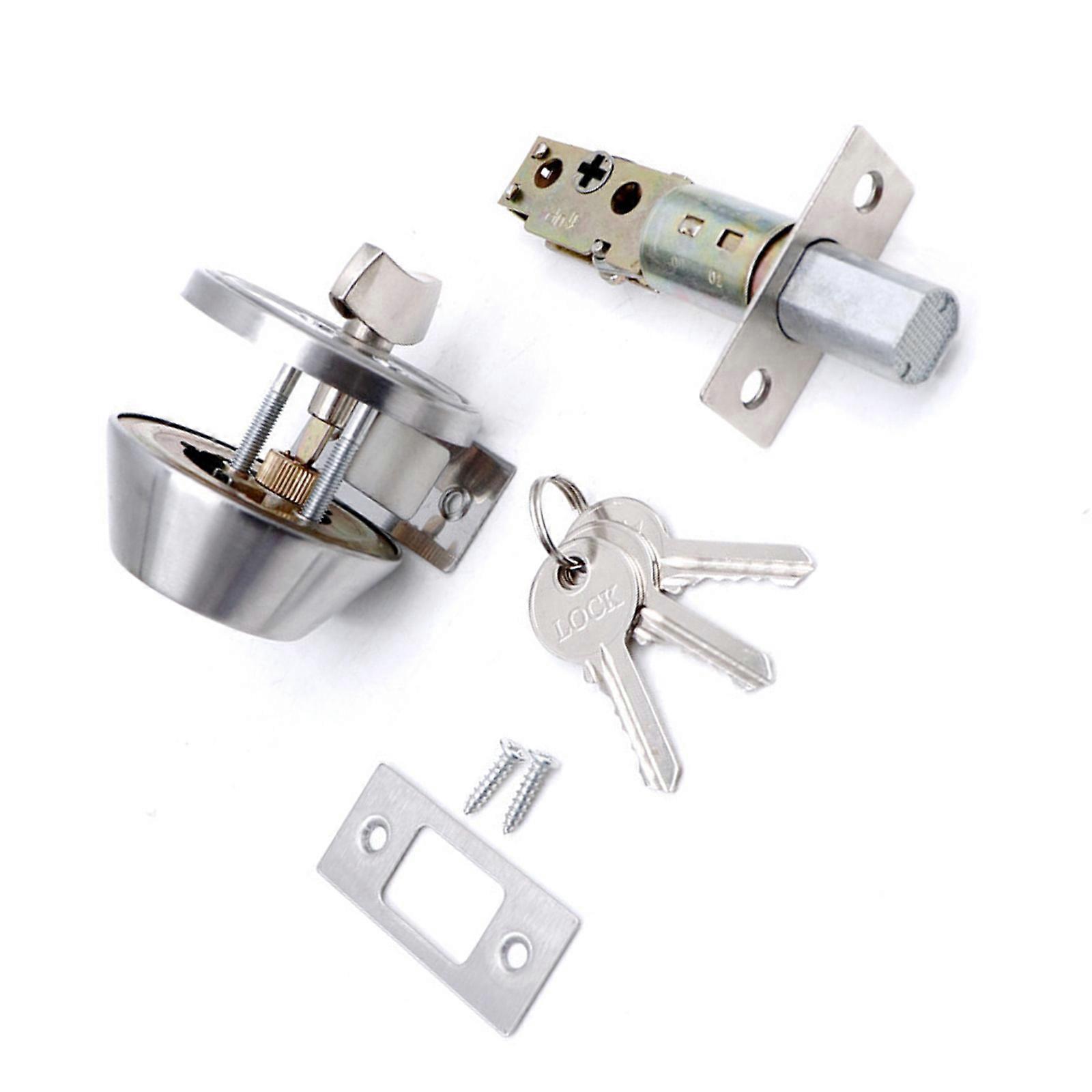 Keyed Deadlock Lock Security System Internal Rotations Locking Screwdriver Install Door Latches for External Door Multicolor