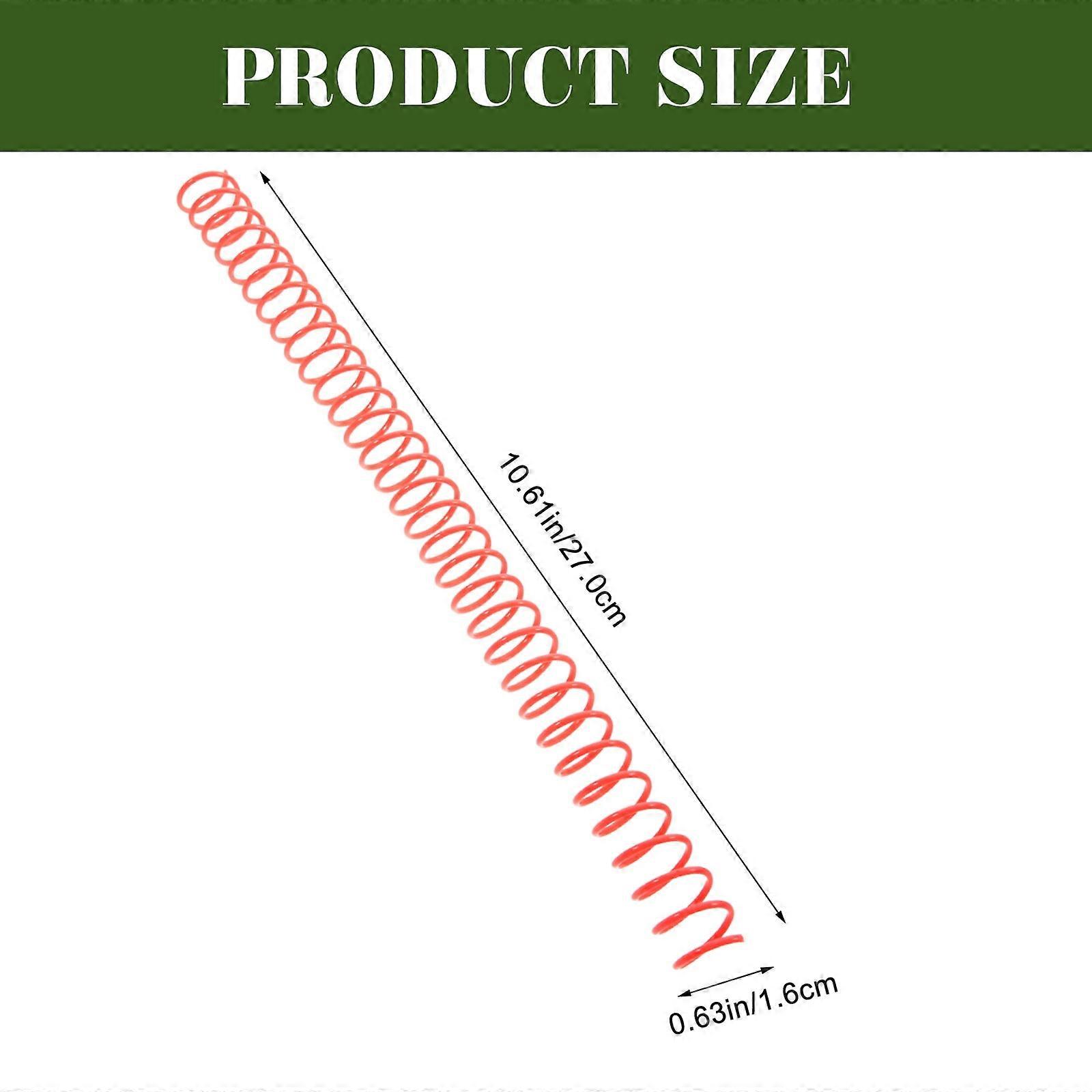 Eease 6pcs Plastic Binding Spirals for Notebook and File Making