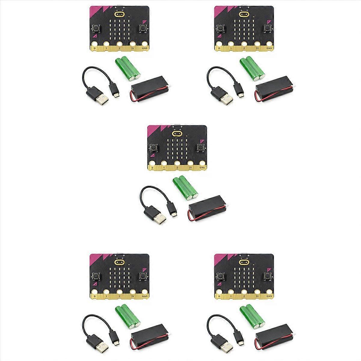 5X Microbit V1.5 GO Kit Version Programmierbares Lernentwicklungsboard für DIY