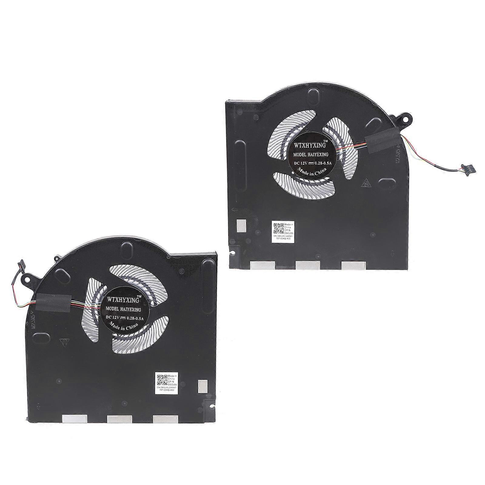 Laptop CPU GPU Cooling Fan Metal Heat Sink Replacement For M17 P45E Efficient Heat Dissipation Multicolor