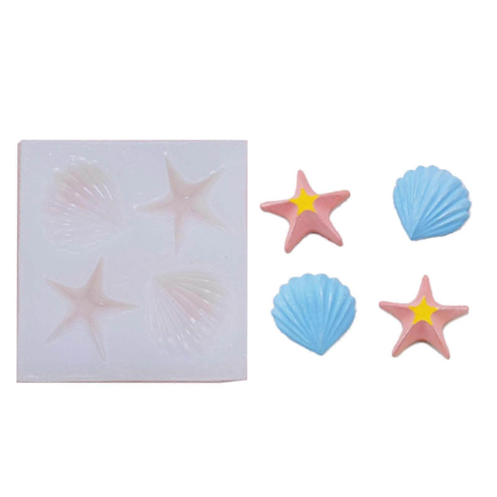 Silicone Sea Creature Mold with Detailed Ocean Patterns for Soap Resin Crafts and Baking