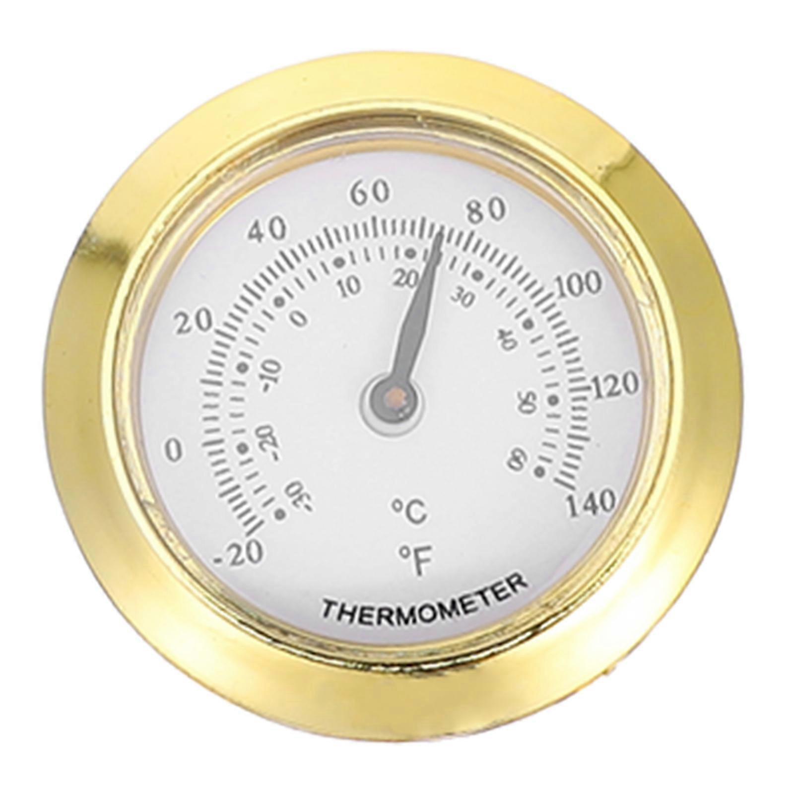 Mini Circular Thermometer Indoor Temperature Device For Students 37mm Assorted Color Temperature Measuring 1Pack