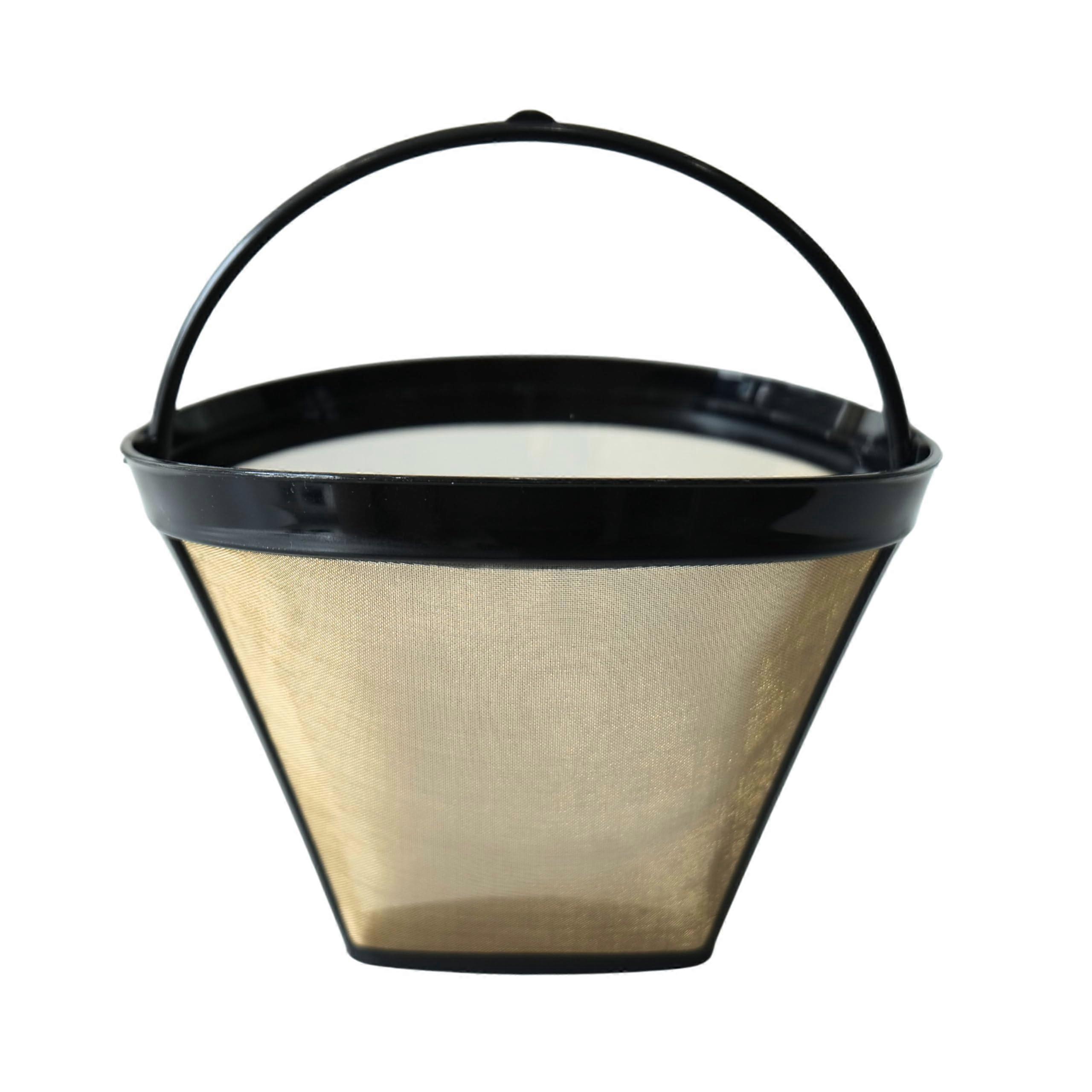 Reusable Cone Coffee Filter #4 with Stainless Steel Mesh for 812 Cup Compatible with CFP Series, BPA Basket