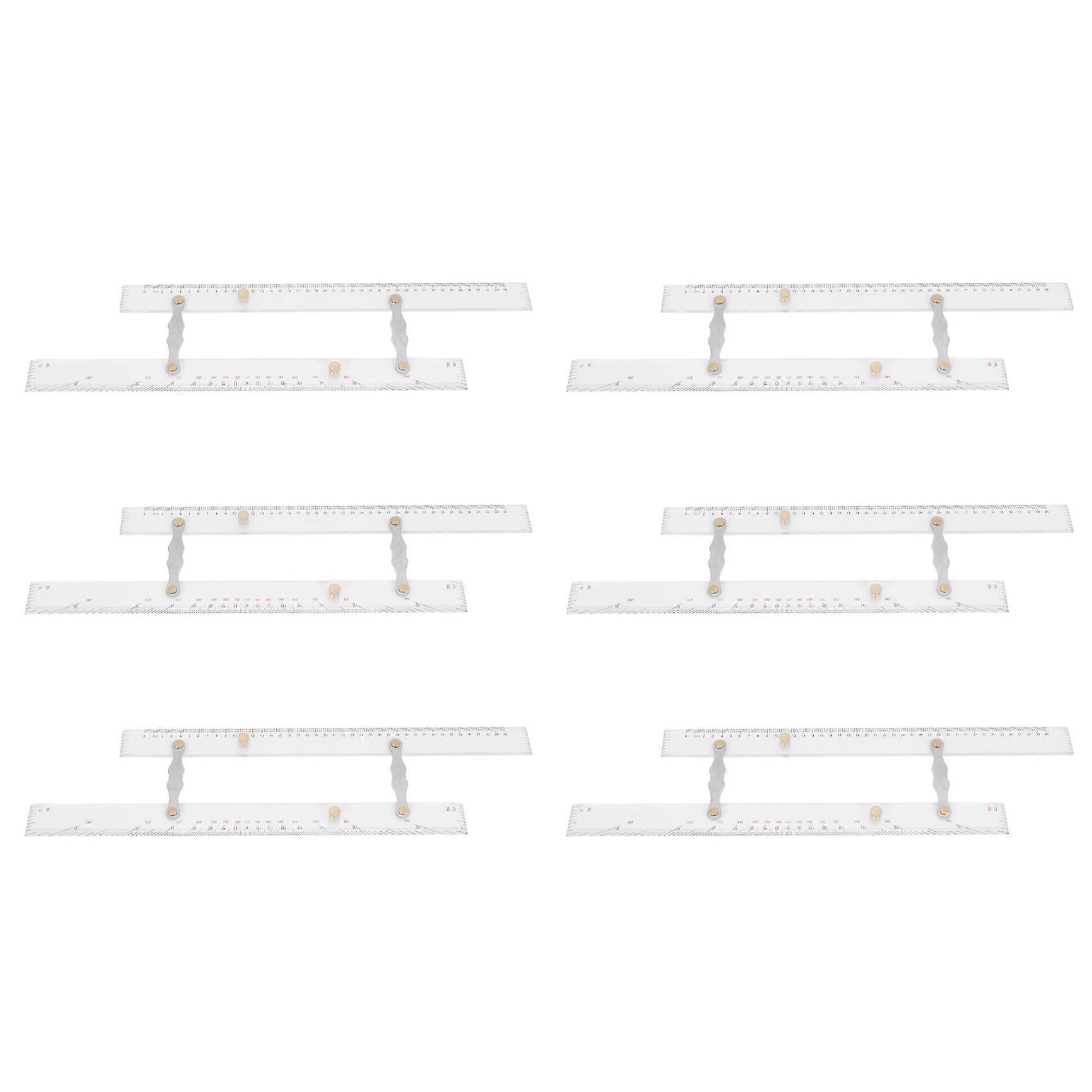 6X Marine Ruler Parallel Ruler Nautical Charts Parallel Ruler Mapping Points to Pull Parallel Ruler 450MM