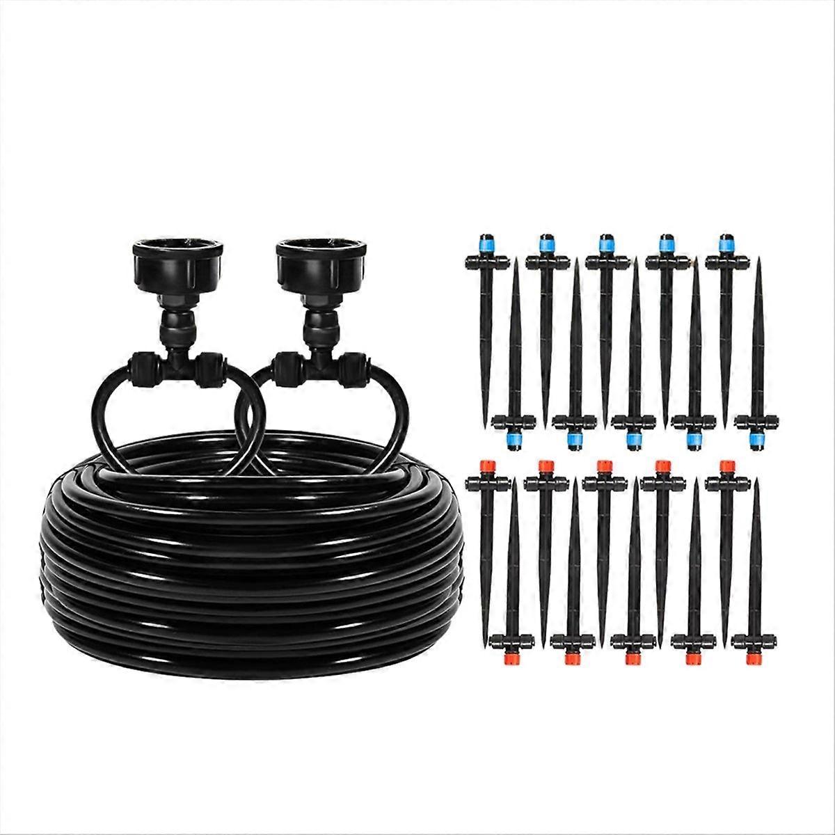 110FT Quick-Connect Drip Irrigation Kit, Garden Watering System