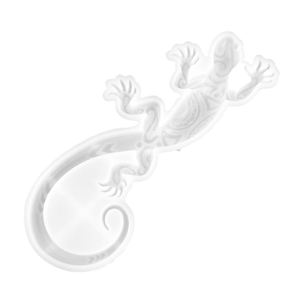 3D壁虎形状树脂模具DIY家居墙饰模具硅胶DIY模具