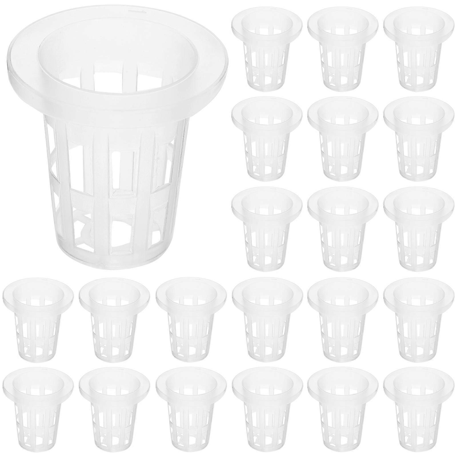 Reusable Plastic Net Pots Hydroponic Planters for Storage Use 100 Pieces