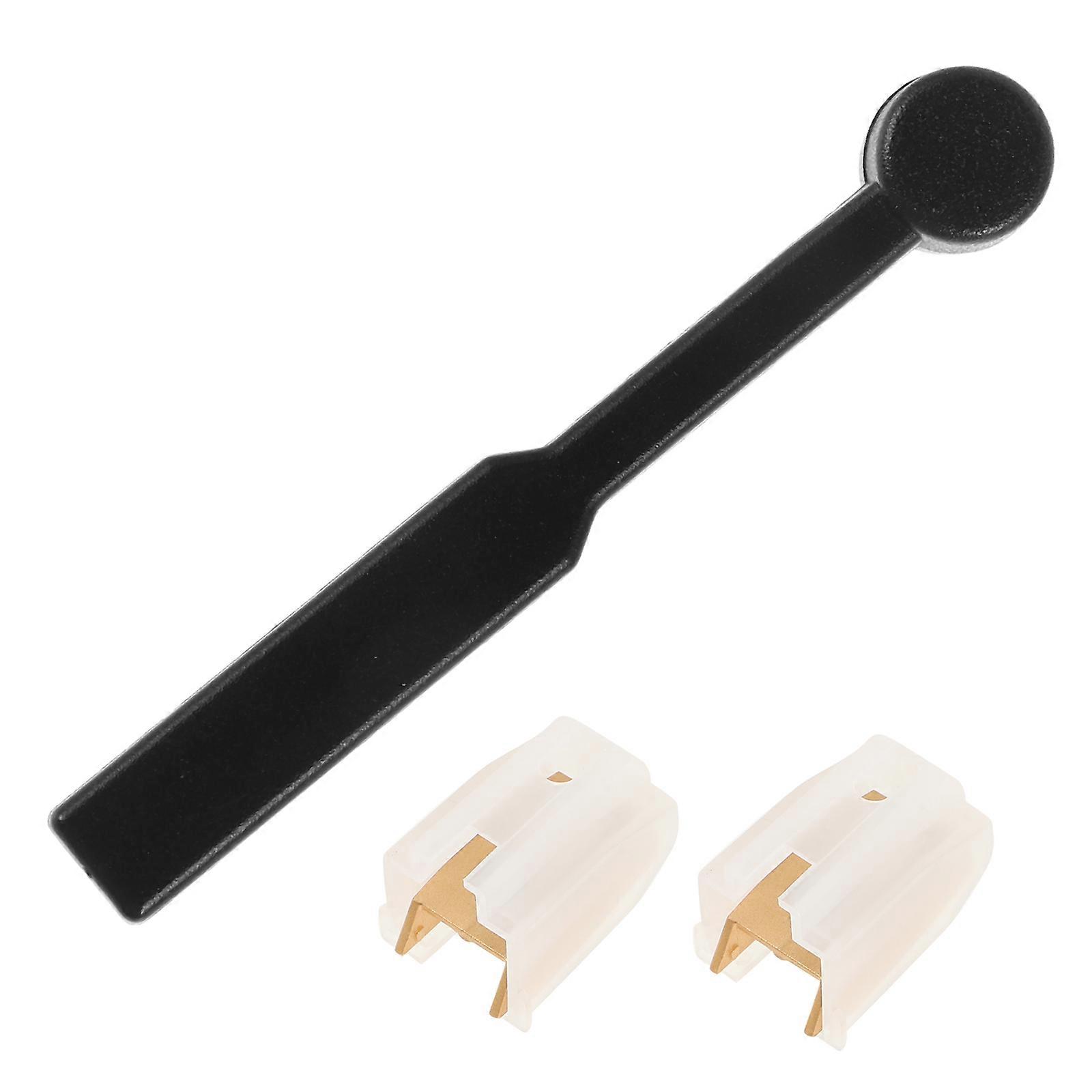 Record Player Needle Aluminum Stylus Replacement Set with Brush for Phonograph