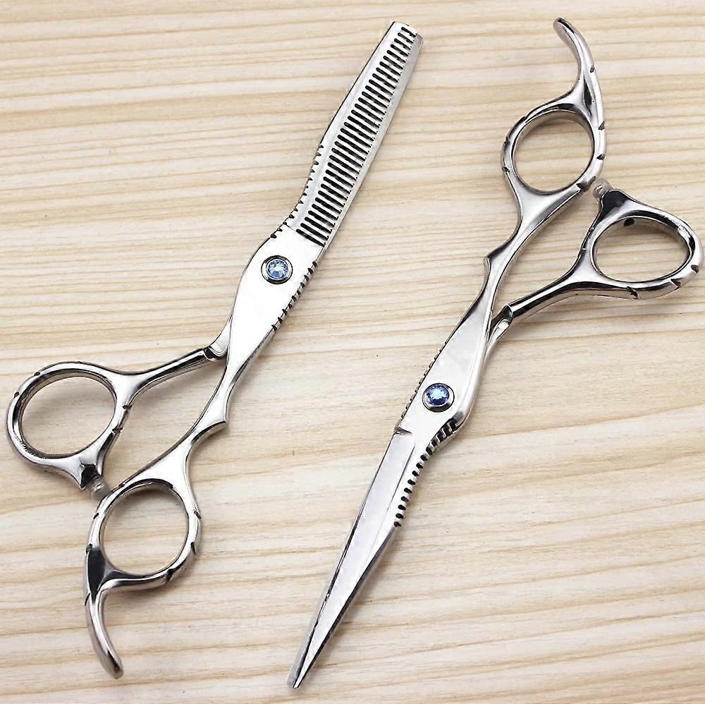 6 Inch Professional Hair Cutting Scissors Set with Ergonomic Handle and UltraSharp Blades