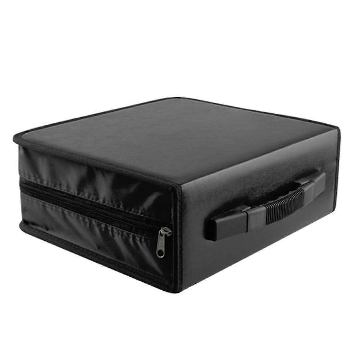 DVD Storage Case 288 Disc Capacity with Dustproof Sleeves and Carry Handle for Travel