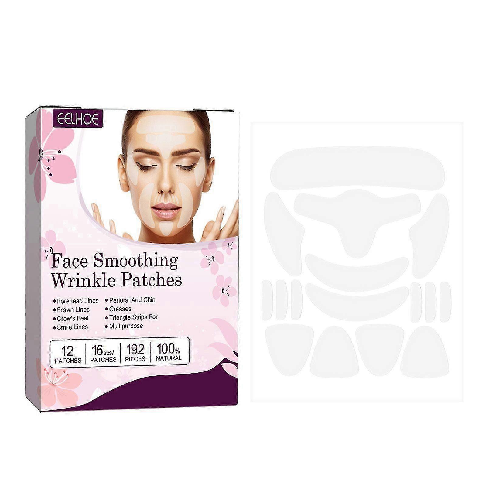 Anti-Wrinkle Face Patches - Smooth Fine Lines, Lift Forehead & Eyes, Hydrating Collagen & Rose Oil