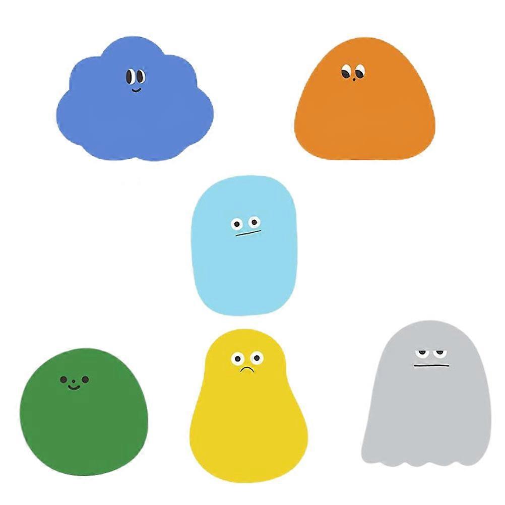 Book Markers Shaped Memo Decals for Highlighting 12Pcs Assorted Color Paper