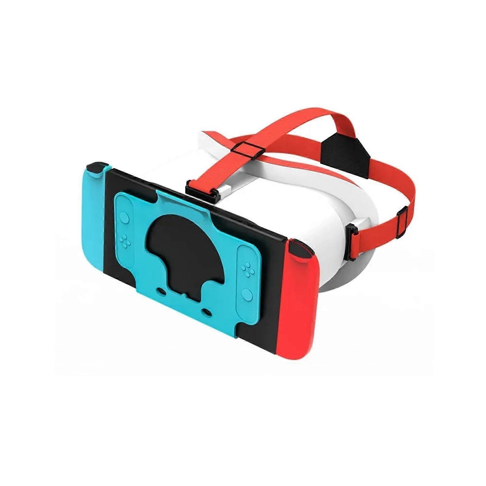 Virtual Headphones for Switch Replacement Headset for OLED Glasses 3D VR Headphones VR Movie Adjustment White Blue