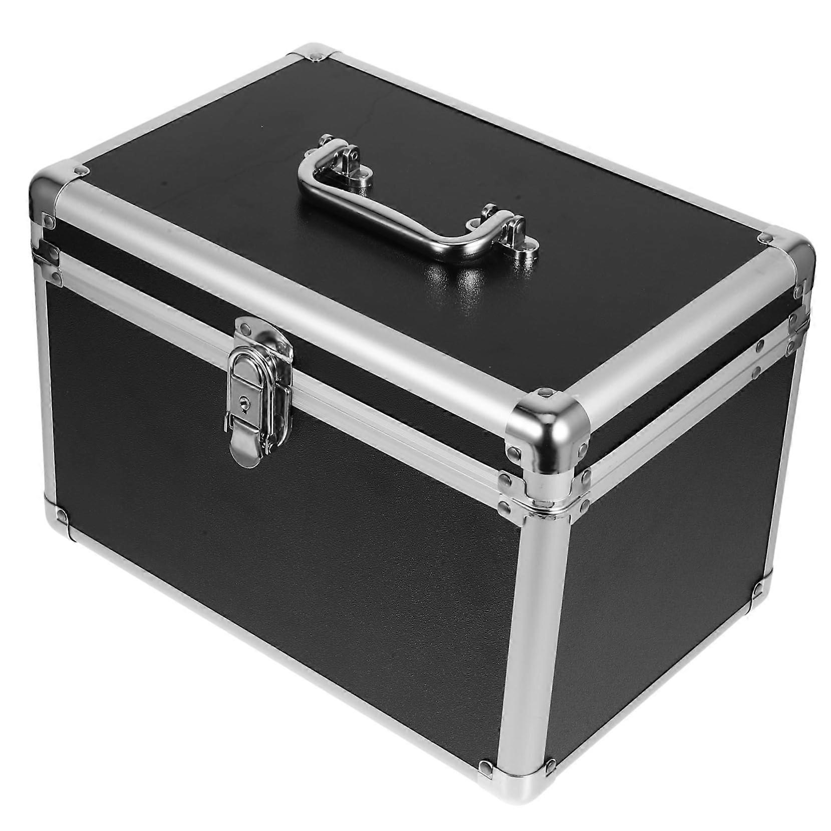 Lockable Makeup Organizer Box with Secure Lock and Spacious Cosmetic Storage for Skincare