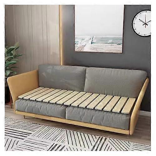 Solid Wood Bed Slats Mattress Support, Breathable Rollable Board for Sofa Bed Frame W60xL200cm