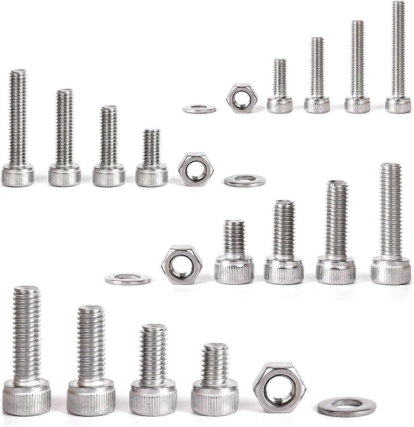 M3 x 20mm Socket Head Cap Screw, Full Thread,304 Stainless Steel Hex Socket Cap Bolts 100pcs