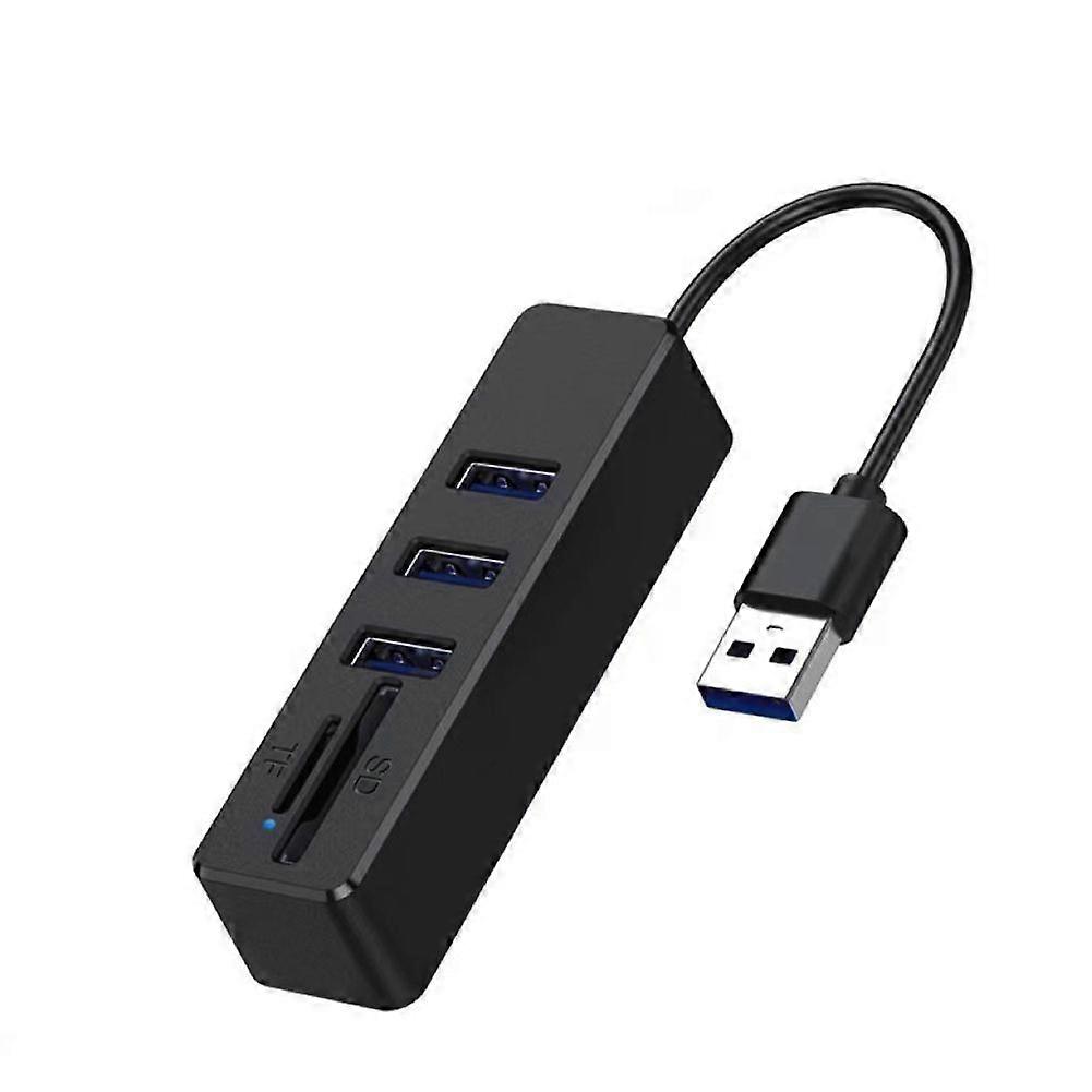 USB 2.0 HUB Cable Splitter Converter USB Disk TF SD Card Integrated Reader Extend Adapter Data Transfer 3 Ports