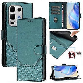 Honeycomb Embossing RFID Leather Phone Case For Infinix Note 50s 2025
