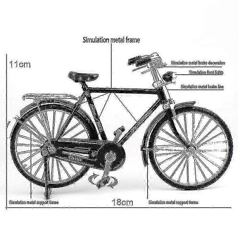 1:10 Alloy Classic Retro Bicycle Model Ornament 2025