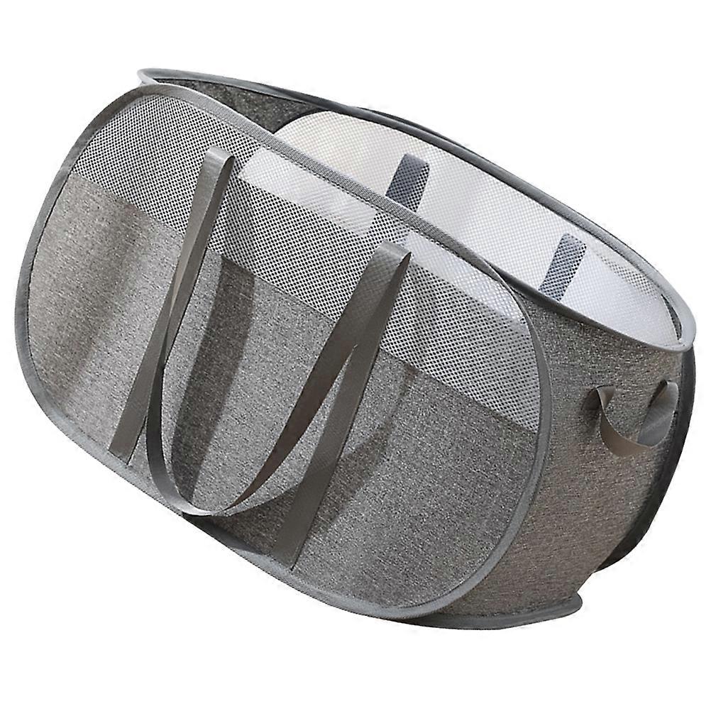 Space Saving Laundry Container Ideal For Camping And Hotel Stay Grey Practical Storage Solution 1Set