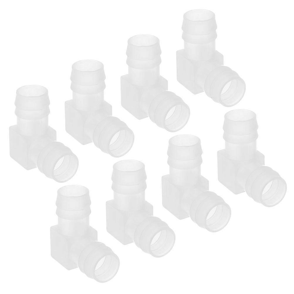 Plastic Elbow Hose Fitting Hose Connector Replacement 8Pcs Pack
