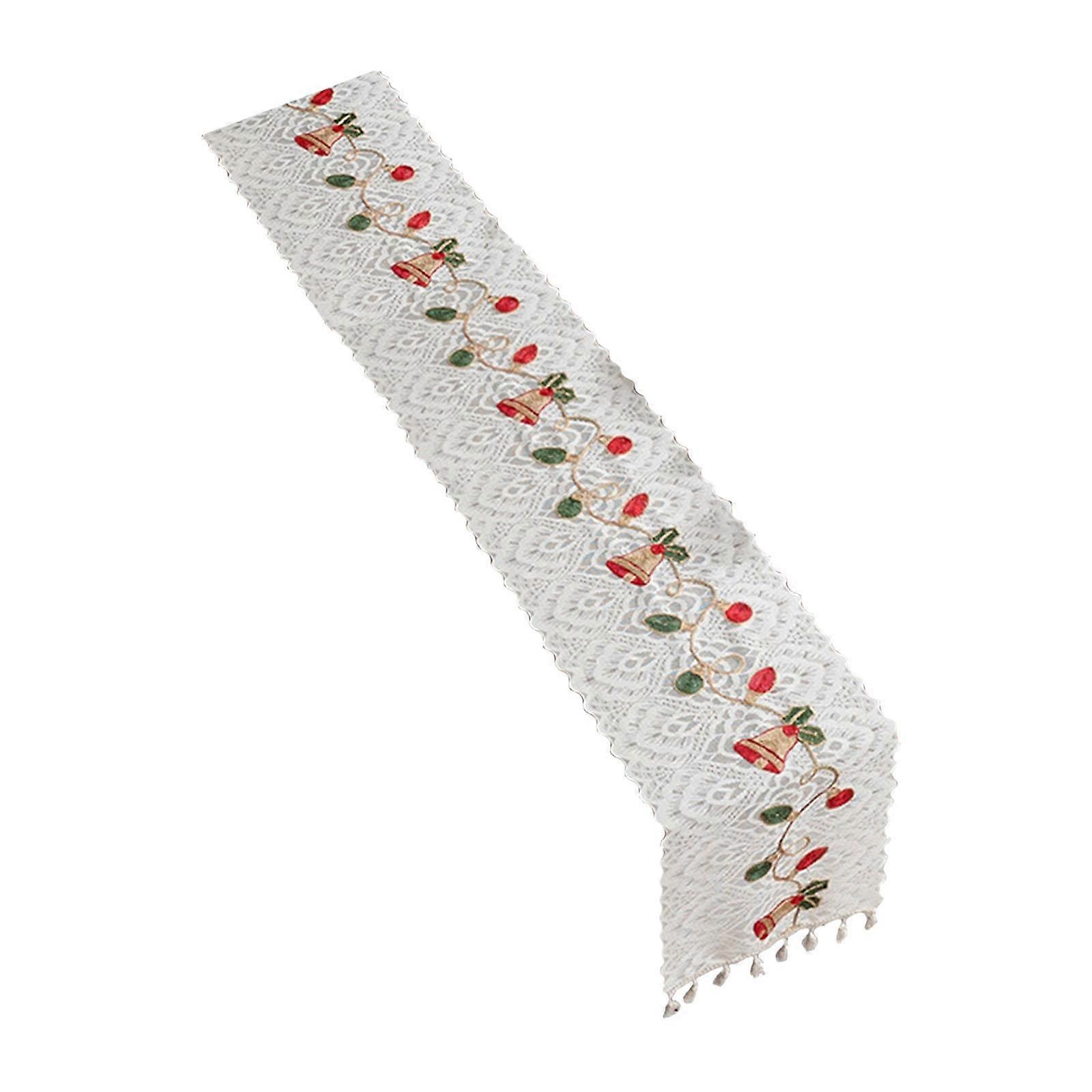 Christmas Table Runner Decorative Table Cover for Dining Room Indoor Winter