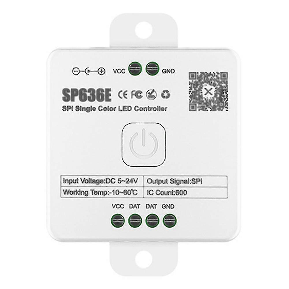 SP630E Bluetooth LED Controller compatible Multiple LED Strip Types, DC5V-24V