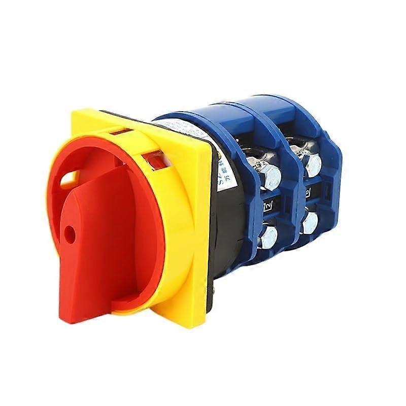 Cam Switch 2 Position 2 Pole 88x88mm Panel Padlock Rotary Changeover Power Cutoff