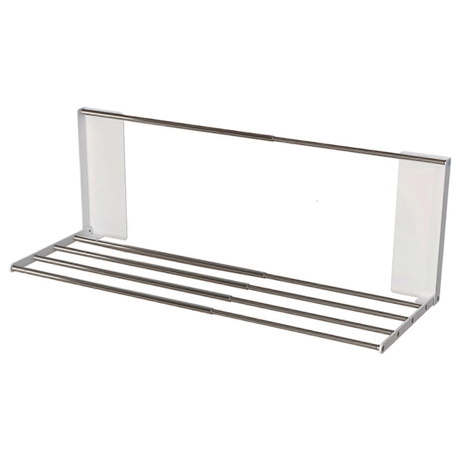 Magnetic Laundry Storage Rack with Foldable Telescopic Design, Adjustable Washing Machine Shelf for SpaceSaving Laundry Room Organization