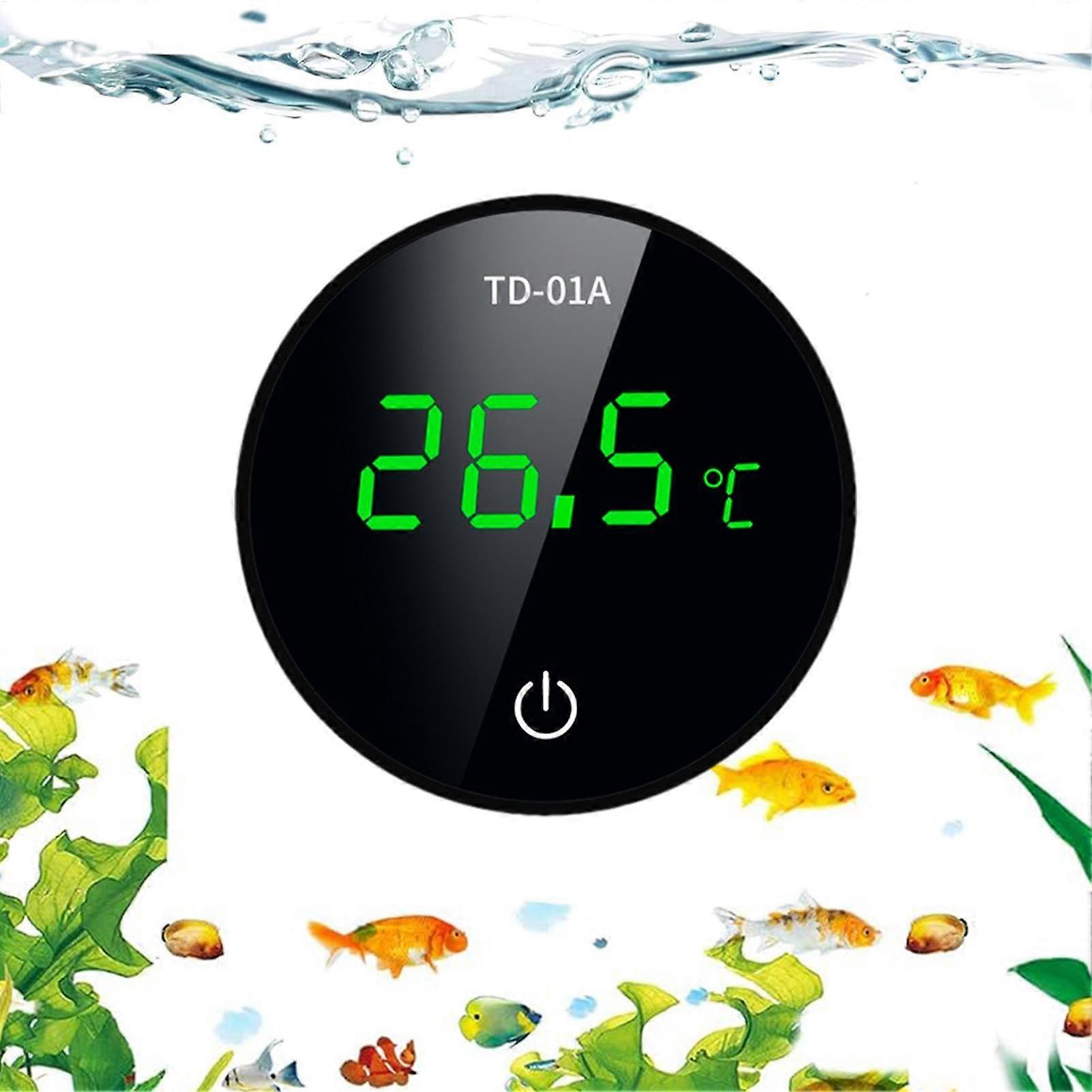 Wireless Digital Aquarium Thermometer with Smart Temperature Control and Rechargeable Sensor for Fish Tank