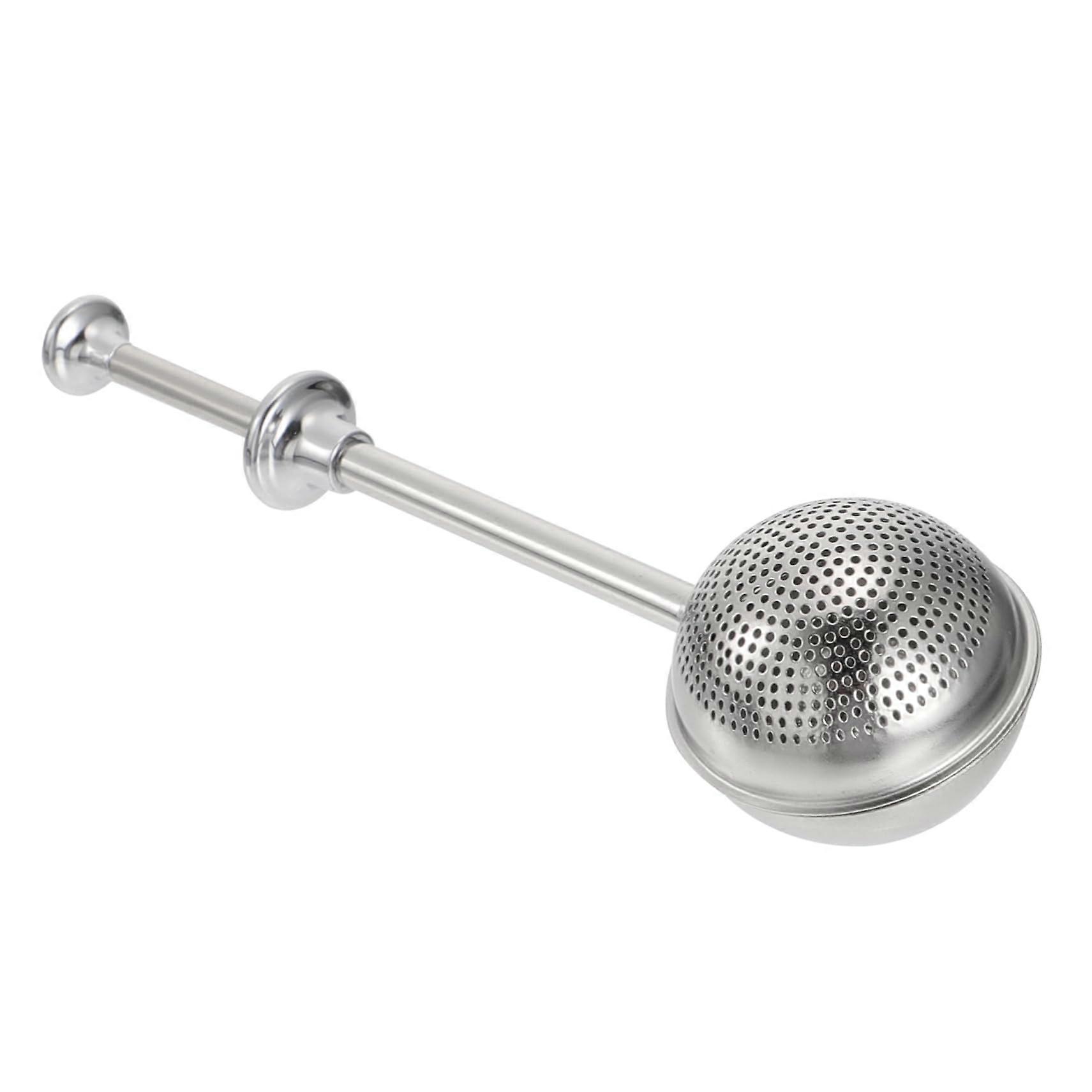Stainless Steel Retractable Tea Infuser with Spring Handle for Loose Leaf and Kitchen Sifting