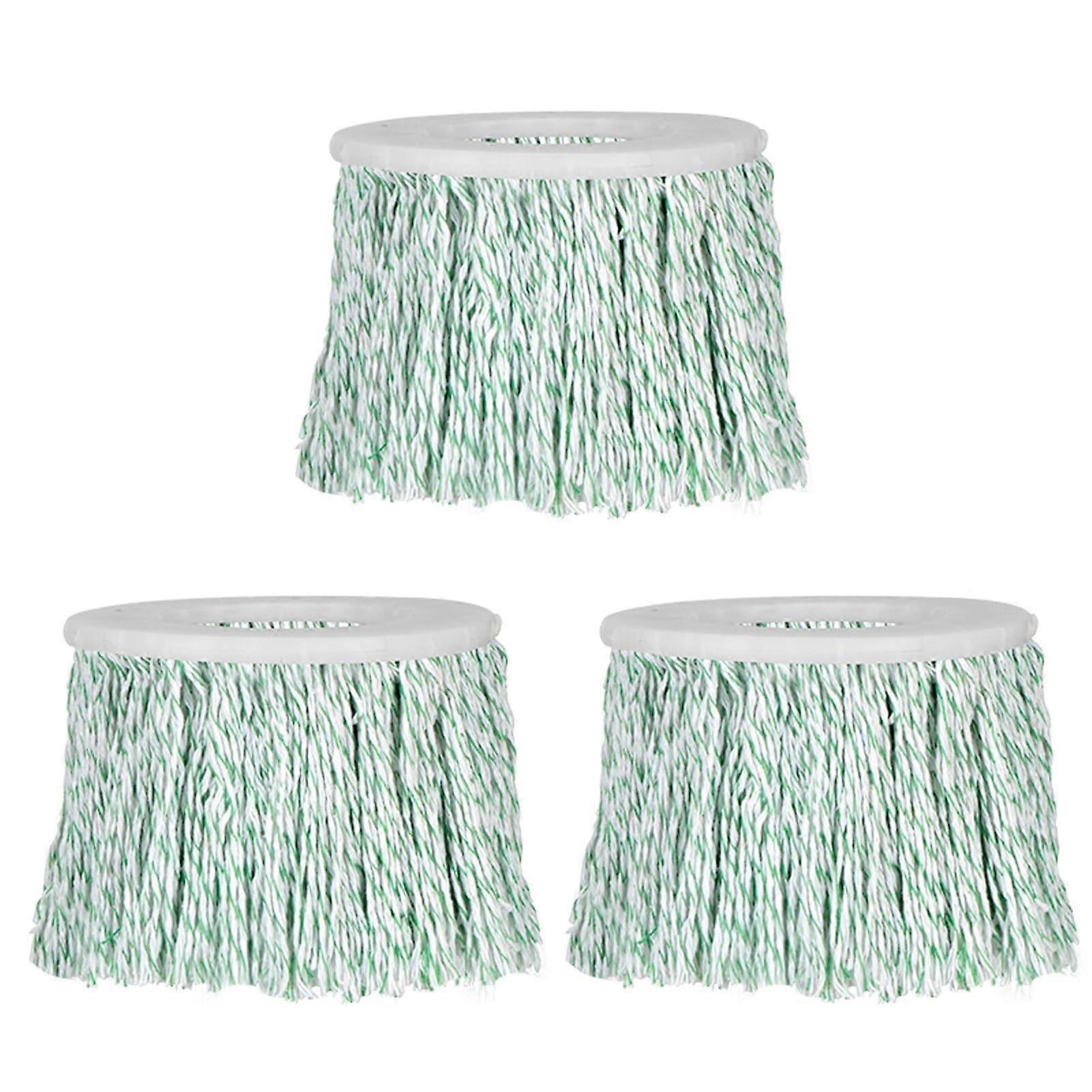 Spin Mop Replacement Heads 3 Pack Mint Green, 360° Microfiber Mop Refills for MultiSurface Cleaning