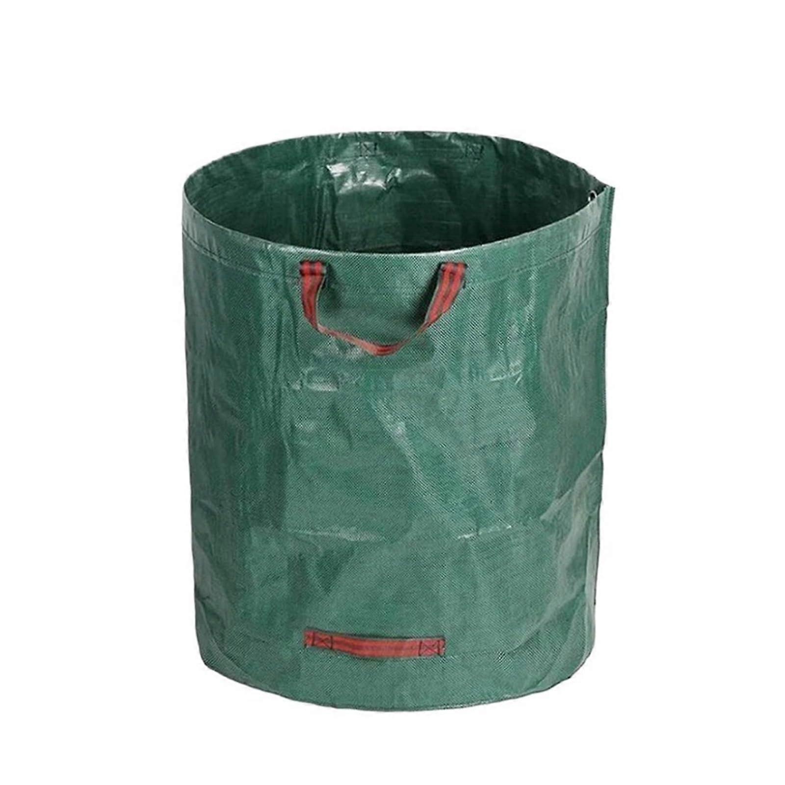 Large Capacity 500L Garden Waste Bag, Foldable Reusable Leaf Collection Yard Debris Sack
