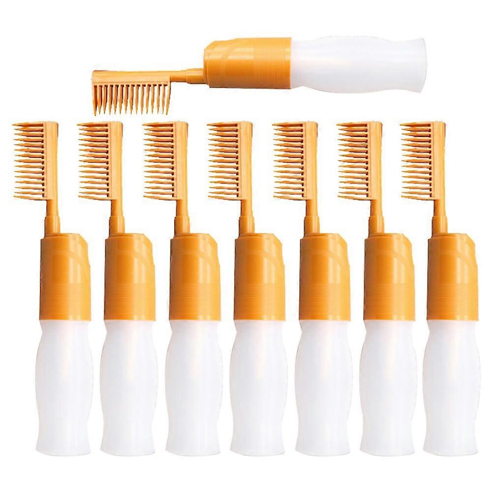8pcs Hair Dye Applicator Bottle with Comb and Brush for Precise Root Touch Up and Even Coverage