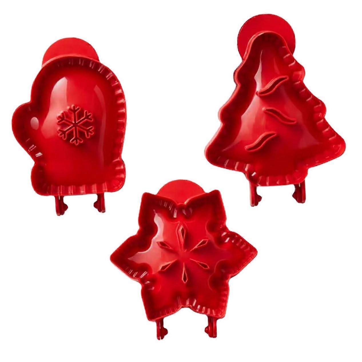 3Pcs Non Stick Pie Baking Mold Set for Home and Bakery, Creative Fruit Shape Pastry Molds