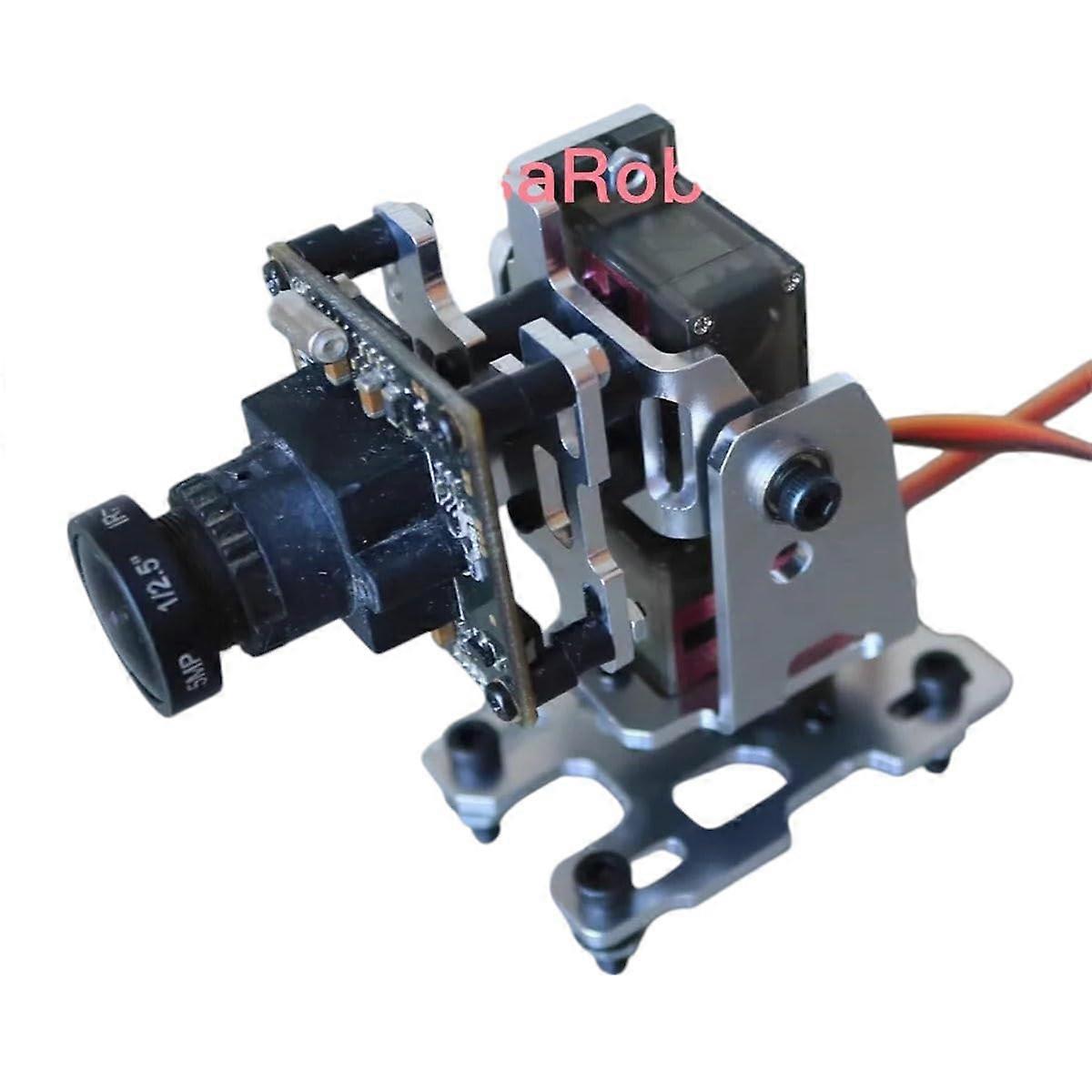 Metal FPV Dual Axis Pan Tilt Bracket for Head Tracking Camera, Adjustable Heavy Duty Mount