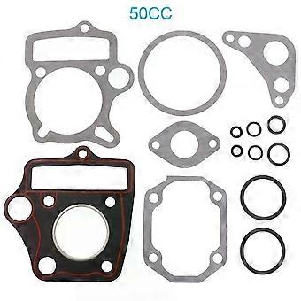 Complete gasket kit for 50cc, 70cc, 90cc, 110cc, 125cc ATVs, motocross bikes, go-karts, scooters, and mopeds.