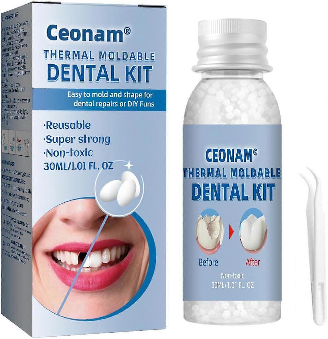 Tooth Repair Kit - Teeth Replacement Kit for Temporary Restoration of Missing &