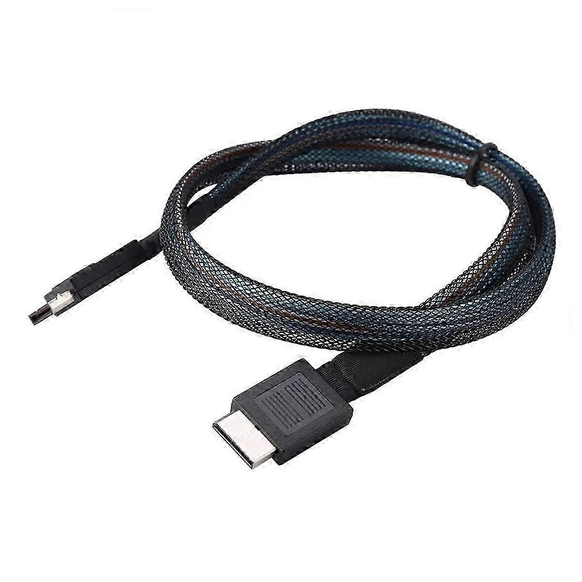 PCIE4.0 MINI SAS Cable 24Gbps Oculink Data Extension Cable SFF-8611 to SFF-8611 Server Data Transfer
