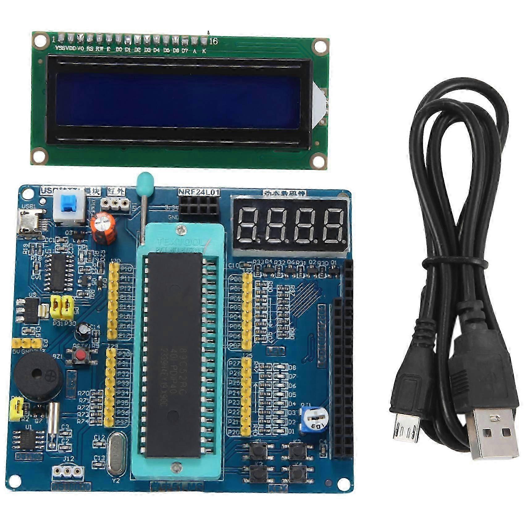 HC6800-MS Development Board Module Microcontroller Mini System Board Learning Board STC89C52 Development Board Module